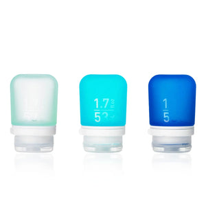 Gotoob+ 3-Pack Refillable Silicone Travel Bottles - Small