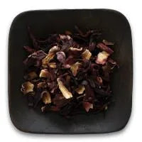 Hibiscus flowers, cuts & sifted, organic