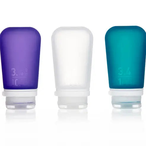 Gotoob+ 3-Pack Refillable Silicone Travel Bottles - Large