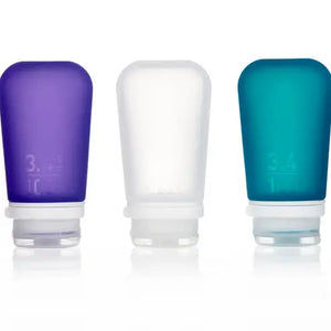 Gotoob+ 3-Pack Refillable Silicone Travel Bottles - Large