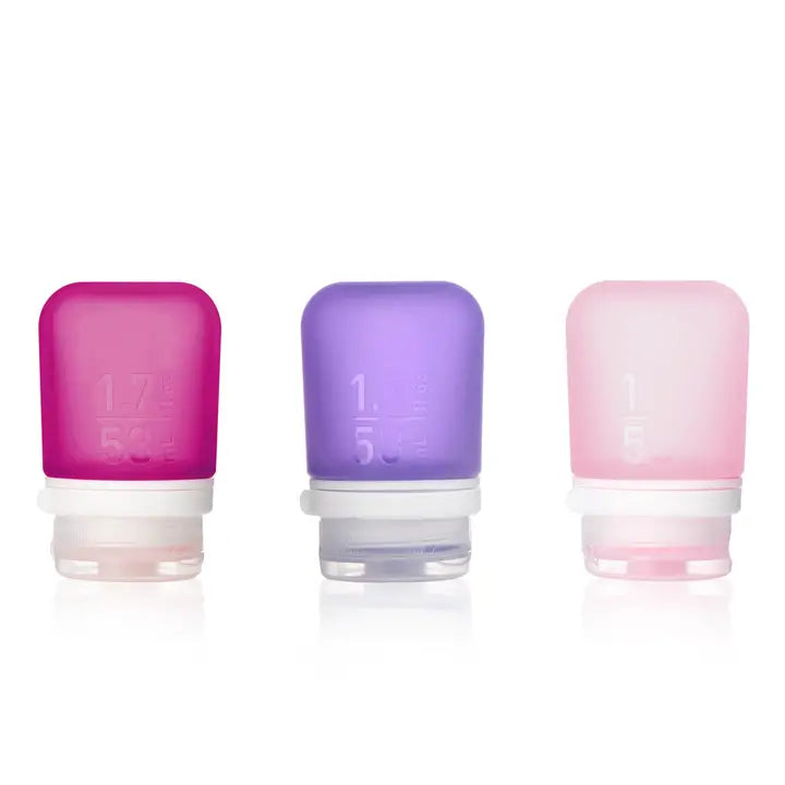 Gotoob+ 3-Pack Refillable Silicone Travel Bottles - Small
