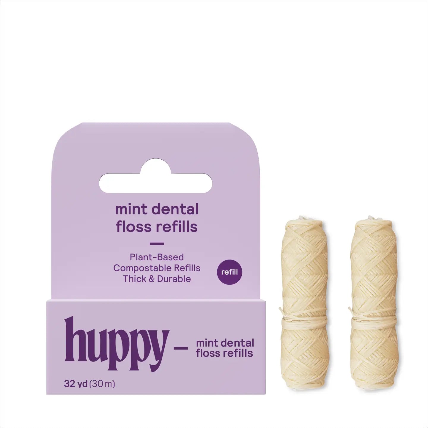 Huppy Vegan Dental Floss refills (2-pack)