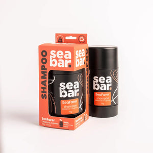 SeaFarer Shampoo Bar (cypress, bourbon & tobacco, with natural DHT blockers)