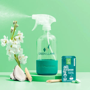 Green Llama Home Cleaning Kit - All-Purpose | Glass | Bath