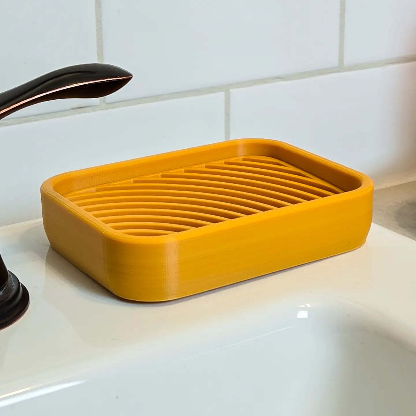 Recycled Bathroom Soap Dish Rectangular