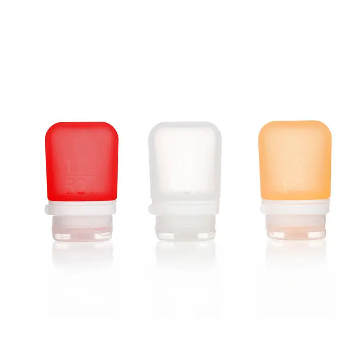 Gotoob+ 3-Pack Refillable Silicone Travel Bottles - Small