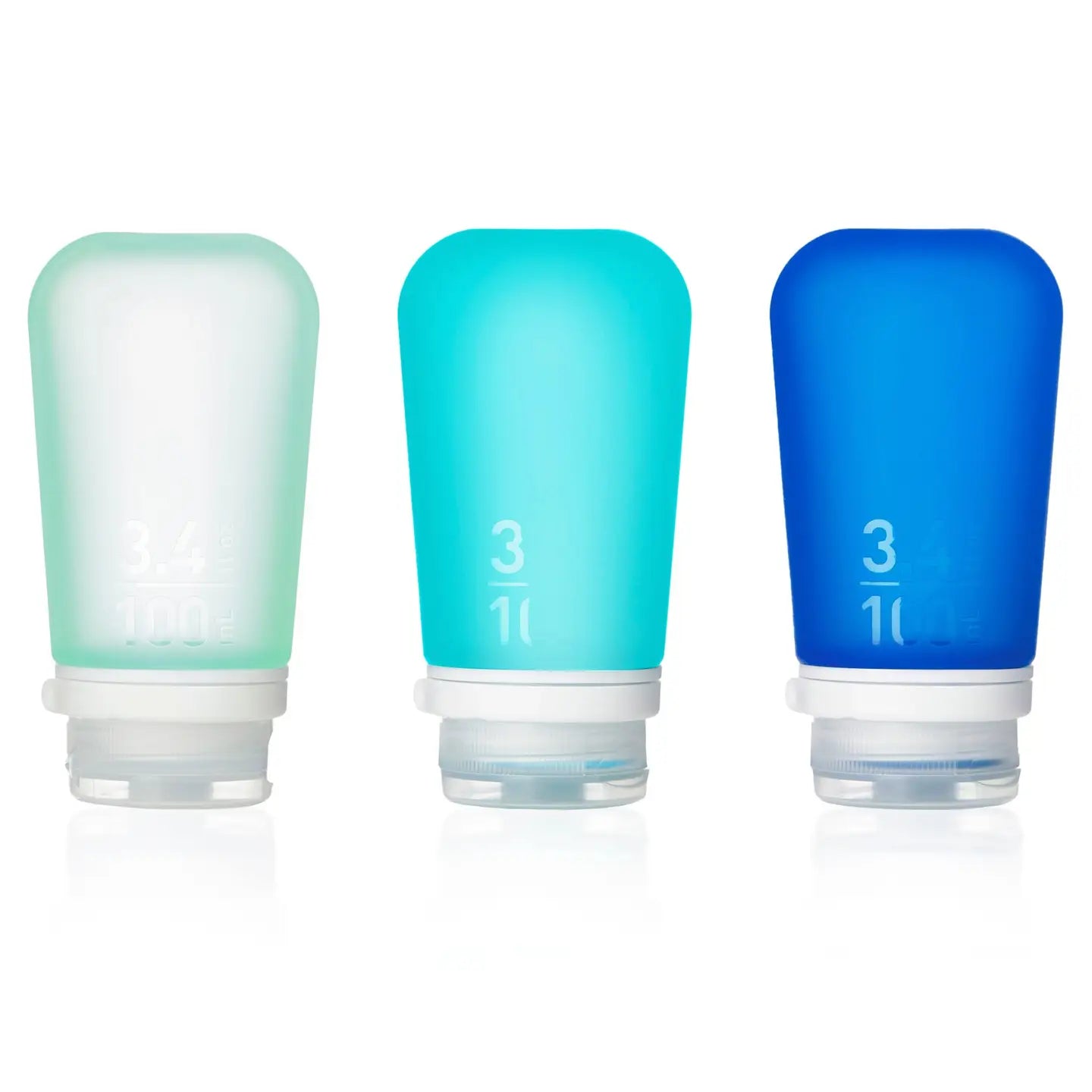 Gotoob+ 3-Pack Refillable Silicone Travel Bottles - Large