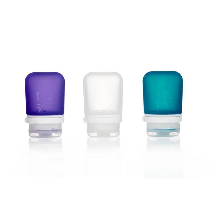 Gotoob+ 3-Pack Refillable Silicone Travel Bottles - Small