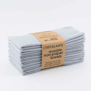 Unpaper Towels • Single-Ply | Folded Set / 8-pack