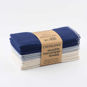 Unpaper Towels • Single-Ply | Folded Set / 8-pack