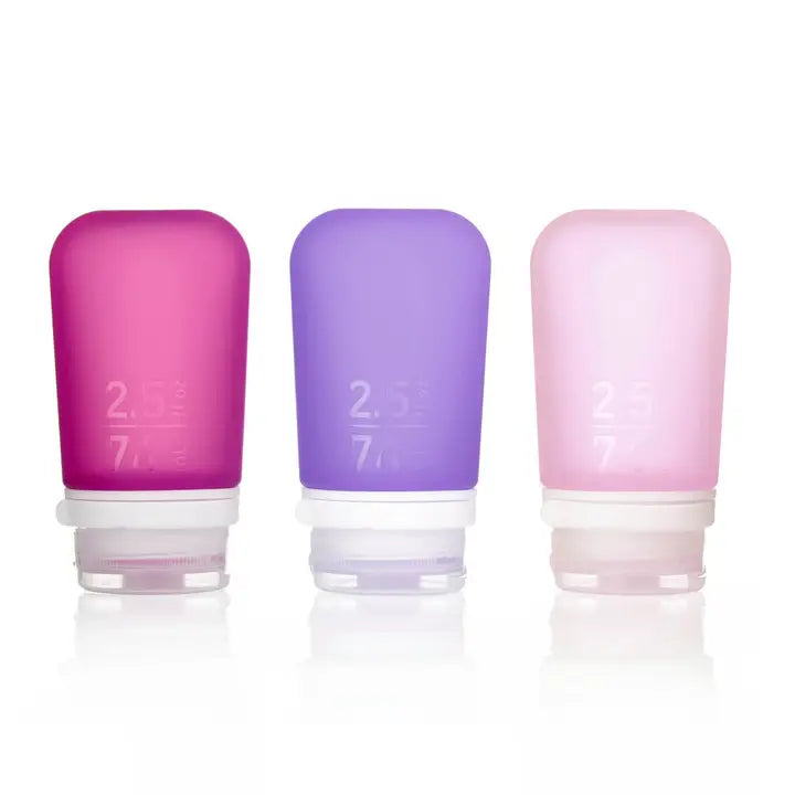 Gotoob+ 3-Pack Refillable Silicone Travel Bottles - Medium