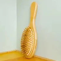 Bamboo Paddle Hairbrush - Round