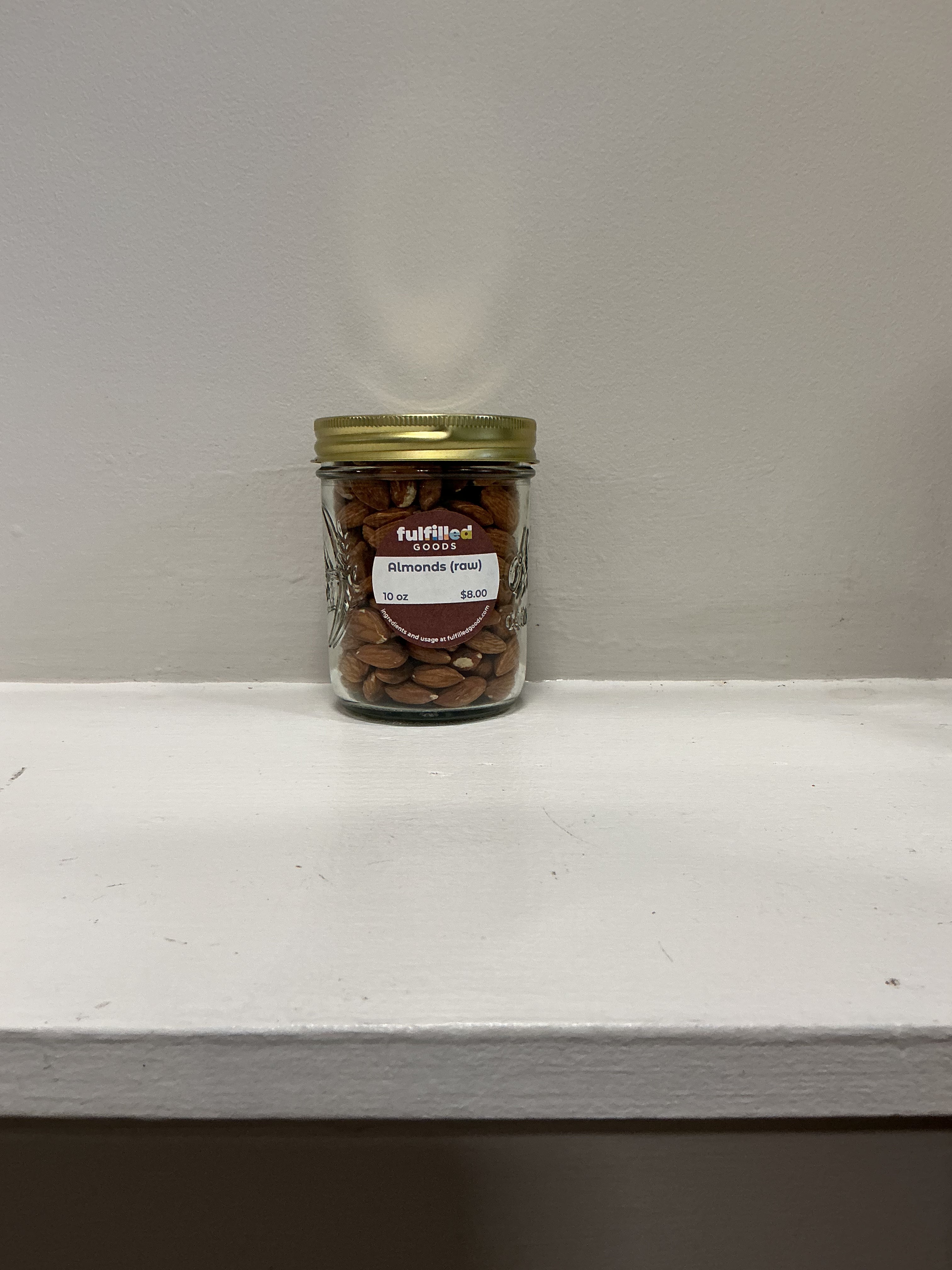 Almonds, raw, whole, natural | 10 oz prefill