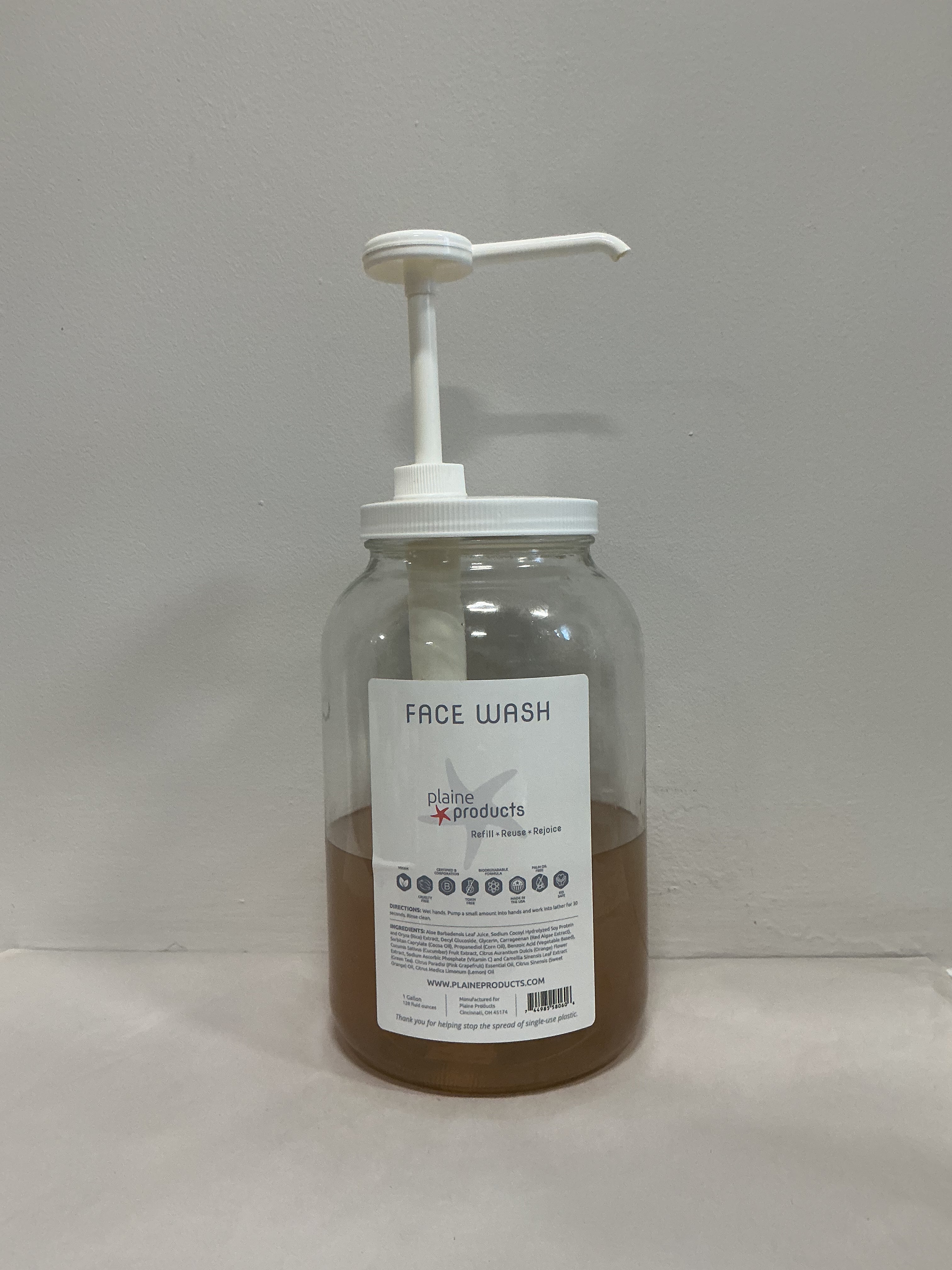 Plaine Products Face Wash by the ounce