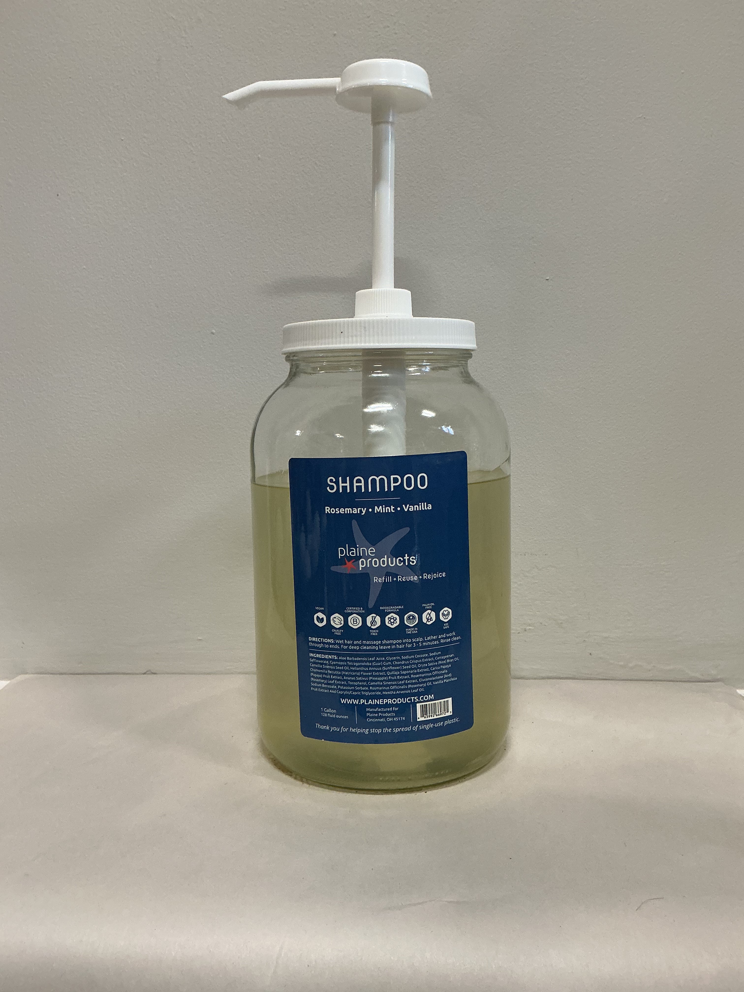 Plaine Rosemary Mint Vanilla Shampoo by the ounce