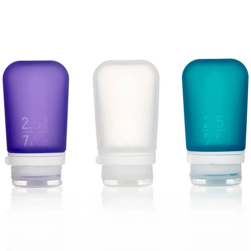 Gotoob+ 3-Pack Refillable Silicone Travel Bottles - Medium