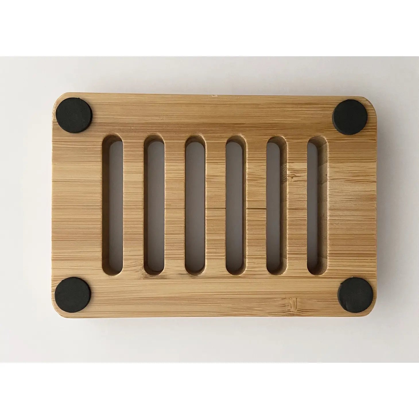 Wooden Soap Dish - Light Wood Rectangle