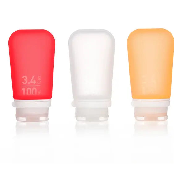 Gotoob+ 3-Pack Refillable Silicone Travel Bottles - Large