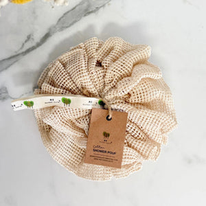 Reusable Cotton Shower Pouf