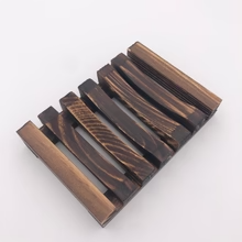 Wooden Soap Dish - Brown
