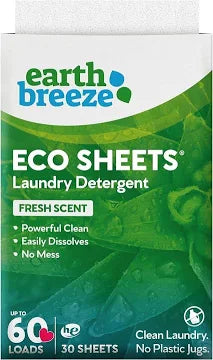 Earth Breeze Laundry Zero Waste Laundry Strips