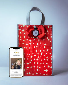 Reusable Wine Gift Bag and QR Card